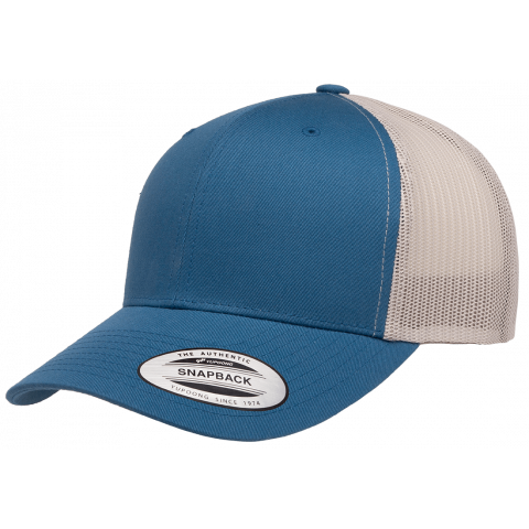 Кепка FlexFit 6606T Retro Trucker - Steel Blue/Silver