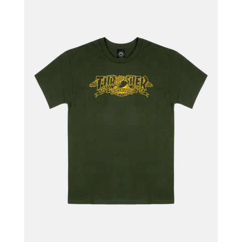 Футболка Thrasher X Antihero Mag Banner Forest Green M Футболка Thrasher X Antihero Mag Banner Forest Green M